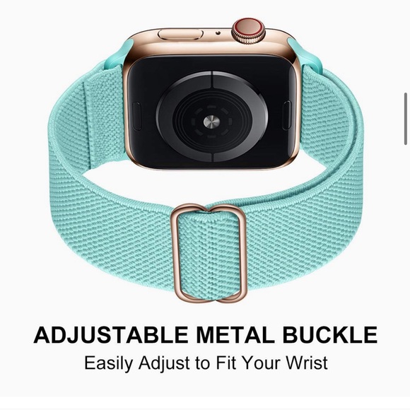 Stretchy Apple Watch band, teal NWOT - Picture 5 of 5